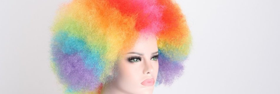 halloween clown wigs for women