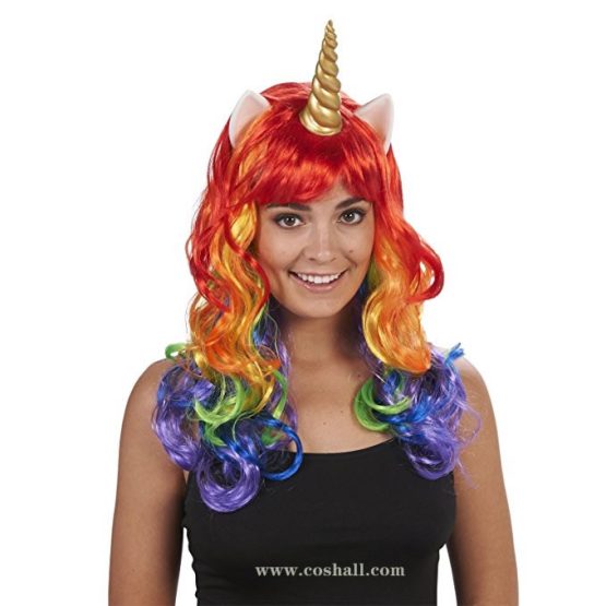 Rainbow Unicorn Adult Wig Costume Cosplay Wigs for Women - Best Seller ...