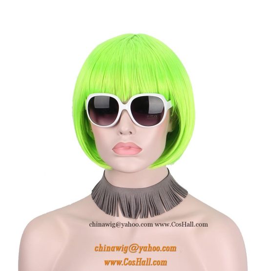 short green wigs for St. Patrick's Day for cosplay