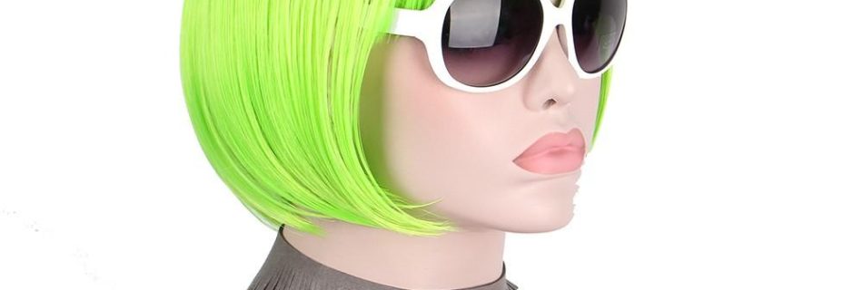 short bob wig green wigs for women