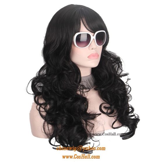 long black curly wigs