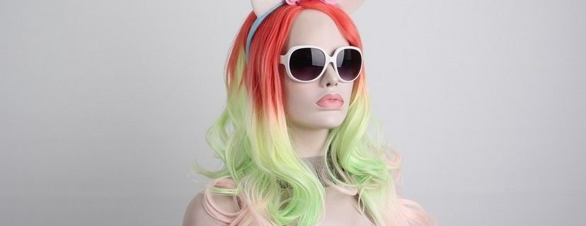 unicorn wig,cosplay wigs,synthetic wigs