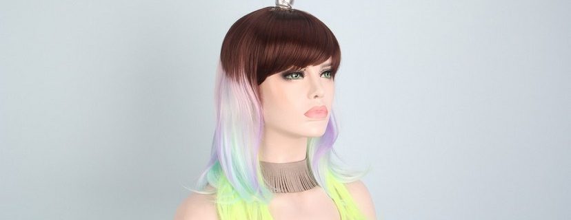 unicorn Wigs for Women,synthetic wigs,artificial wigs,short wig