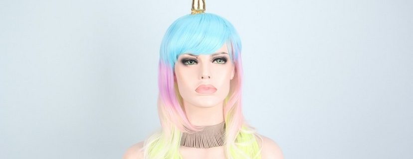 unicorn wig,cosplay wigs,synthetic wigs