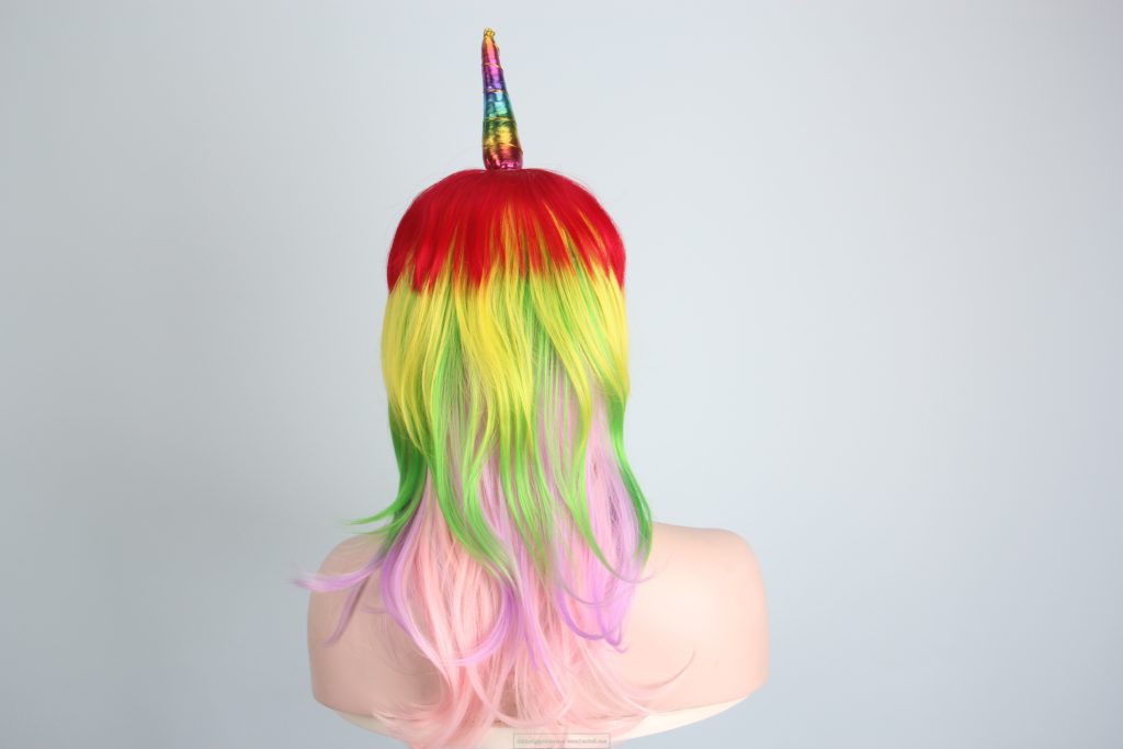 Unicorn wigs-2018 latest new hairstyles ;synthetic wigs for halloween costumes cosplay