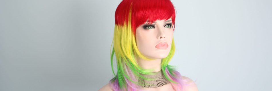 Unicorn wigs-2018 latest new hairstyles ;synthetic wigs for halloween costumes cosplay